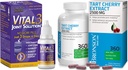 Vital 3 Joint Solution ® Clinically Proven Liquid Ledge Relief Suplement + Bronson Tart Cherry Extract 2500 mg Vegetarian Capsules