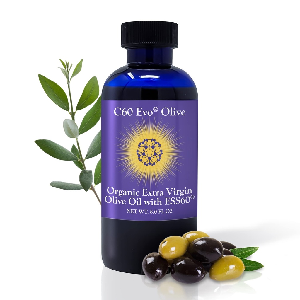 Karbon murni 60 ESS60 di All- Natural Extra Virgin Olive Oil, All-inone Sleep Suplement, Antioksidants Supplemen dan Energi Suplemen Overall Wellness, Flexibility, Youthly Glow, 8 oz