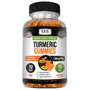 Gummies Suplemen Turmeric Kaya Suplemen Gummies - Murni Alam Turmeric - Turmeric Ginger Gummies - 30 Count Gummy - Turmeric dengan Ekstrak Pepper Hitam