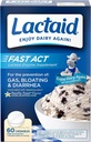 Lactaid Fast Act Laktosa Intoleransi Relief Chewables dengan Lactase Enzyme untuk Mencegah Gas, Bloating & Diare Karena LactoeSensitivity, Aku berurusan untuk Travel & On- The Go, Vanilla Twist, 60 Pap 1. (5pk)