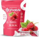 Electrolyte Powder No Sugar Stecia Sweetened 100% Paket Hidration Natural - 20 Count 124; Sodium, Potasium Citrate & Magnesium L- Threonate (5.64, Raspberry)