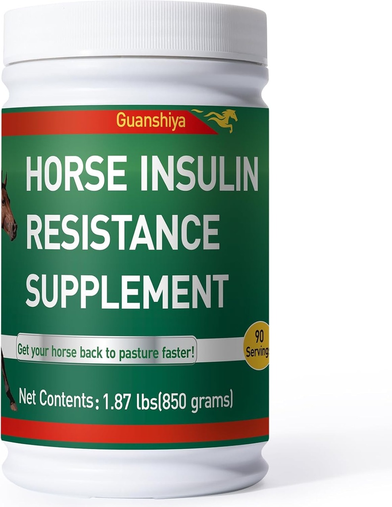 Insulin Resistance Supplement for Horses - Horse Laminitis Treatment - Natural Laminitis Herbal Powder for Sore Feet & Chronic Laminitis, 1.87lb (90- Day Supply)