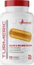 Nuklir Metabolik Curcumin dengan Black Pepper Extract, 2300mg, Vegan Capsules, Natural Joint & Heally Ammune Support, Non-GMO, Gluten Free