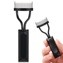 Eyelash Combator, Arc Designed Lash Definer Comb Makeup Mascara Applicator With Cover, Eye Cosmetic Brush Tool (Hitam)
