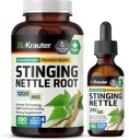 BIO KRAUTER Stinging Nettle 250 Capsules & Stinging Nettle Tincture 2 Fl Oz.