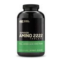 Optimum Nutition Superior Amino 2222 Tablet, Complete Estile Amino Acids, EAS, 160 Count