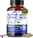 VITAL HERBAL Lipomal Alpha Lipoic Acid with Biotin, Vitamin C- Maximum Potency - Mendukung kekebalan, Develeri Energi - Dibuat di Amerika Serikat