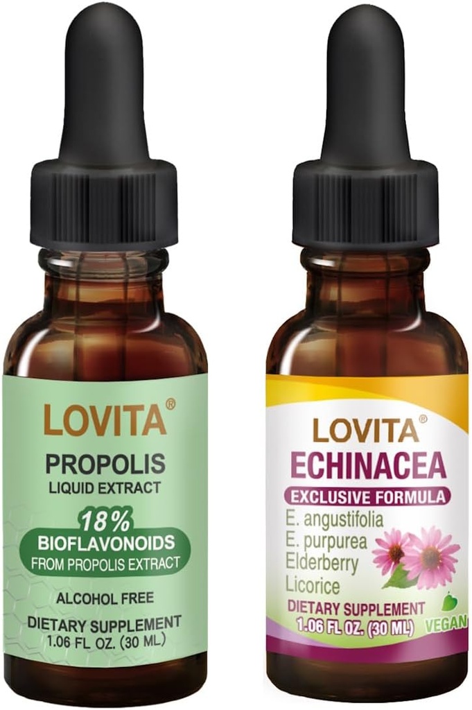 Lovita Bee Propolis & Echinacea Liquid Nutrient Suplemen Bundle