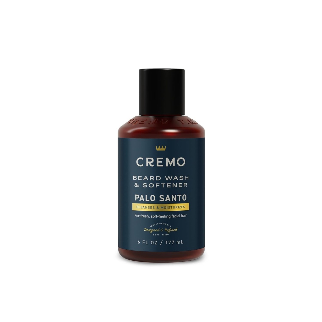 Cremo Palo (Reserve Collection) Beard Wash & Softener, Moisturizes, Styles dan Reduces Beard Itch untuk All Lengths of Facial Hair, 6 Fluid Oz