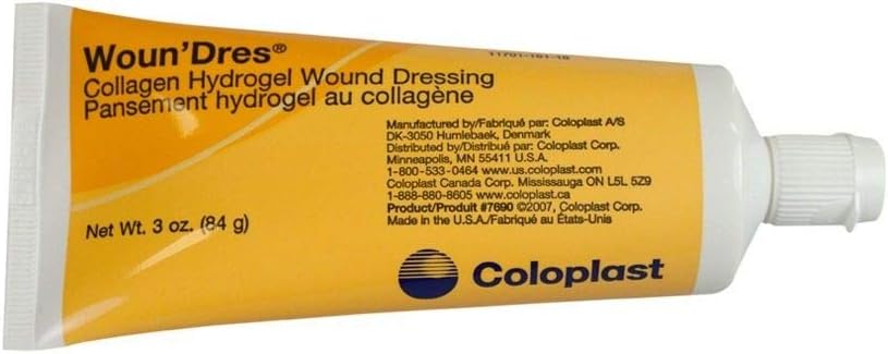 Woun 'Dres Collagen Hydrogel 3 oz Tube QTY: 1 oleh COLOPAST PORAK