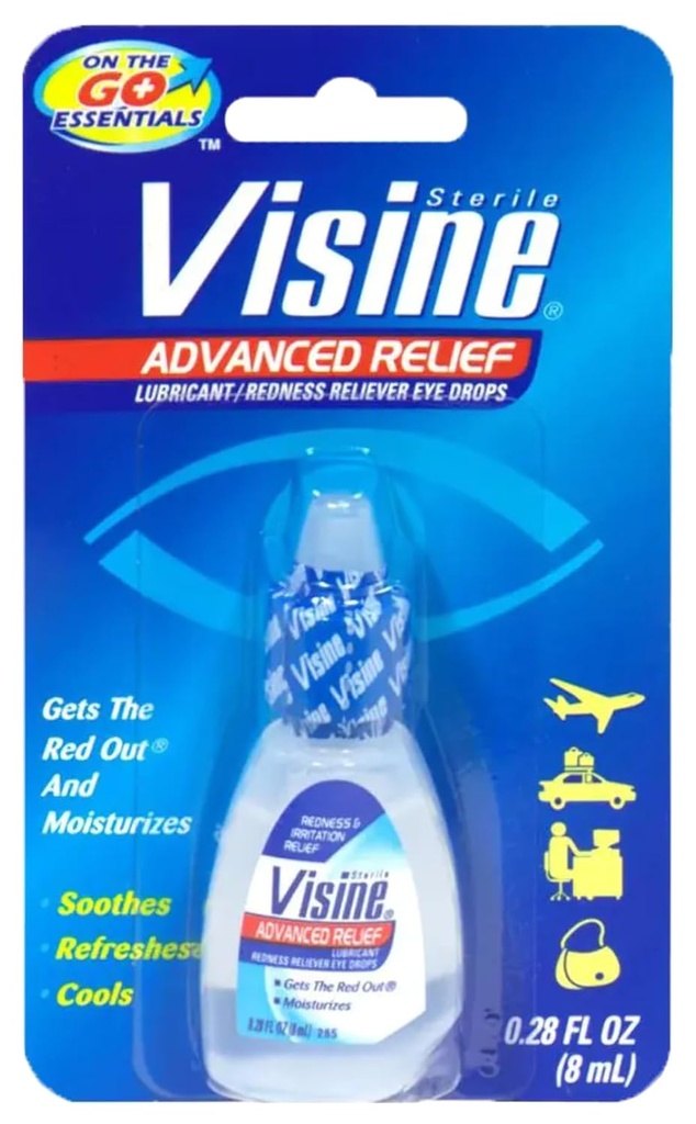 Visine Red Eye Hydrating Redness Relief dan Lubricant Eye Drops untuk membantu Moisturize dan Relieve Red Eyes 0.28 Flas