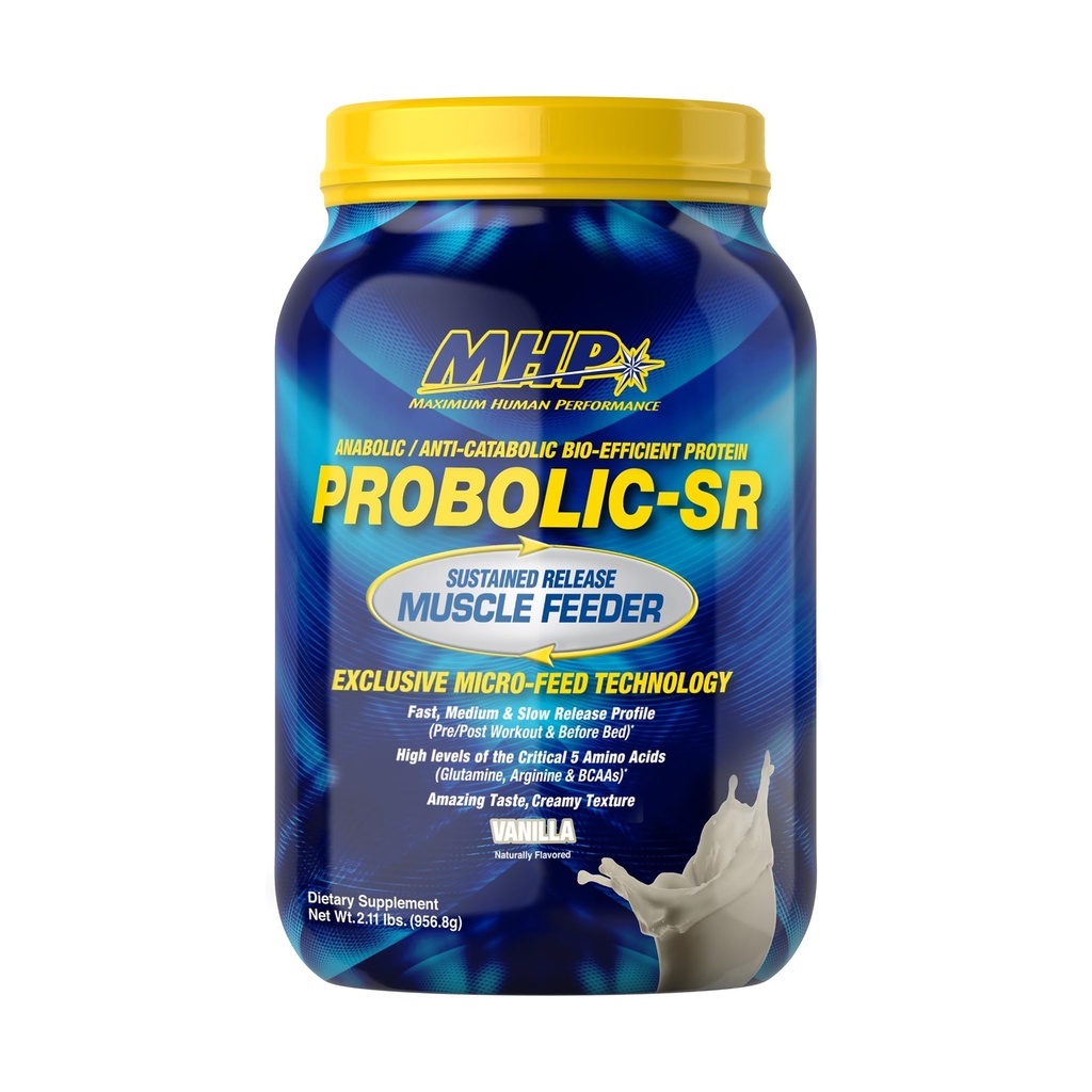 Maksimum ManusiaPerformance Probolic- SR Meluncurkan Protein Powder, 24g Protein, BCAAs, Glutamine, Arginine, Pre-Workout, Posting-Workout, Protein Malam, 2lbs, 26 Servilla