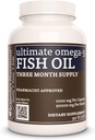 Omega-3 Ikan Oil Remedy, 1.000 mg, 90 Softgels Dietary Suplemen 124; 3 Pasokan Bulan 124; EPA, DHA, GLA, ALA, & LA Fatty Acids