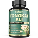 Satoomi 9in1 Tongkat Ali Root Extract 200: 1 - Ashwagandha, Tribulus Terrestris - 150 Capsules untuk 5 Bulan - Dukungan Kekuatan, Energi & Kesehatan Imune