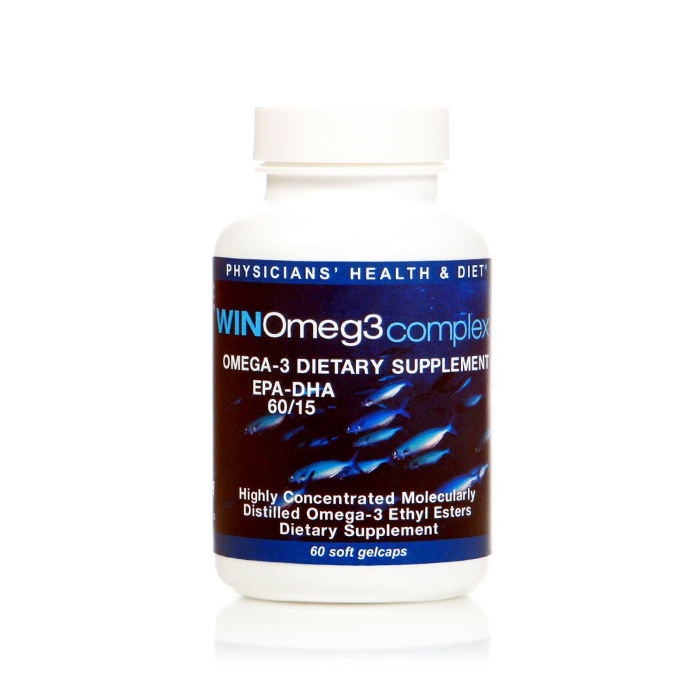 WinOmeg3complex 60 / 15 EPA - DHA Pharmacecal- Grade Omega 3 (60 Count / 30 Servings) 1080mg EPA