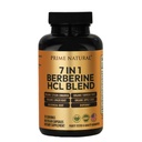 PRIME NATURAL Berberine HCl 600mg Organik Ceylon Cinnamon 400mg Organik Turmeric 200mg Ginger Organik 130mg Apple Cider 65mg Goldenseal Root 6.5mg Bioperin 3mg 124g, 60 Capsules