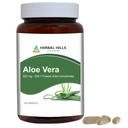 HERBAL HILLS Aloe Vera Kapsules (Aloe barbadensis) = 124; 120 Capsules (500 mg) = 124; Murni Aloe Membekukan Supder kering, Konsentrasi Tinggi, Mendukung Overall Well- Menjadi
