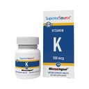 Sumber Superior Vitamin K 100 mcg - Pendukung Daya & Kesehatan Bone & Kesehatan - Tambahan Vitamin K Aids Kesehatan Darah & Kalsium - 30 Tabletnya Sublingual