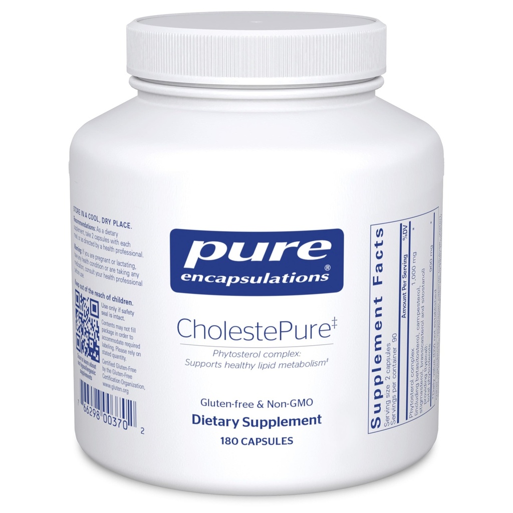 Ensulations Murni CholestePure 124; Suplemen untuk Mendukung Kesehatan Kardiovaskular, Fungsi Enzyme, dan Lipid Metabolisme * Ai124; 180 Kapsul