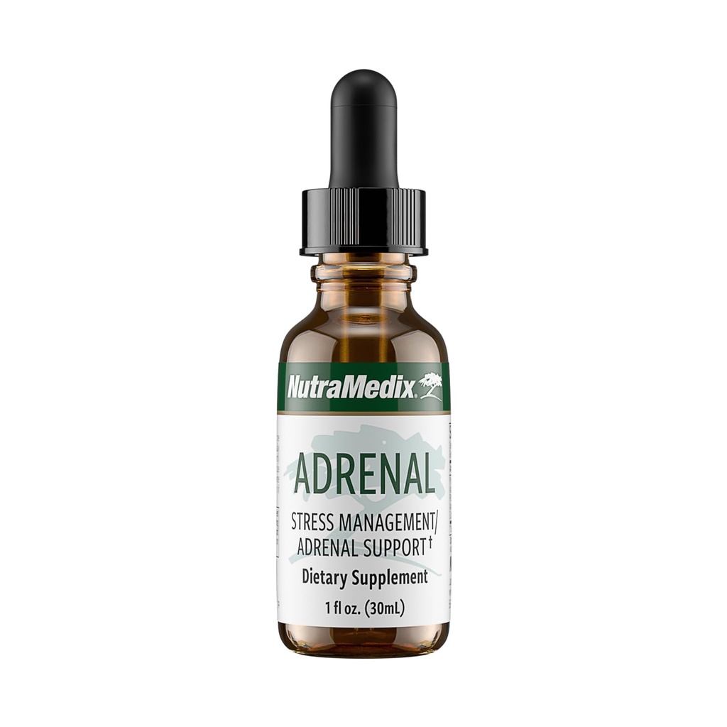 NutraMedix Adrenal Fatigue Suplemen - Astragalus, Schisandra, Rhodiola, dan Ginseng Extract for Energy Support, Stamina, and Stress - Vegan Adaptogen Blend (1oz / 30ml)