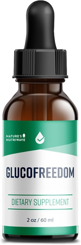 GlucoFreedom Supplement Drops - Plant-Based Liquid Blend with Astragalus & Grape Benih - Non-GMO, GMP- Certifikasi, Dibuat di AS - 2oz, 60ml, 1 Pasokan Bulan