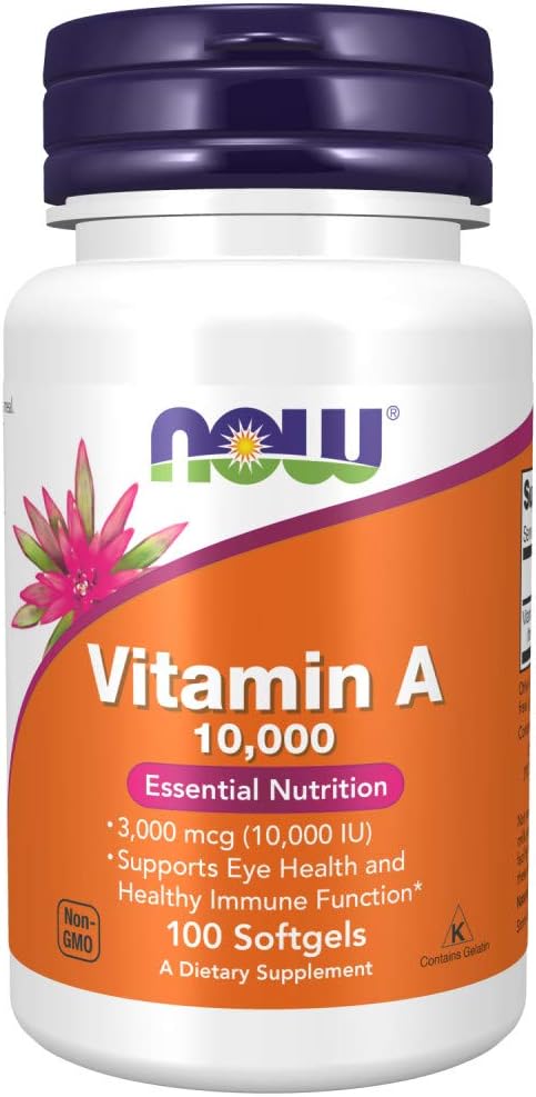 NOW Foods, Vitamin A, 10.000 IU, 100 Softgels