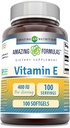 Amazing Formulas Vitamin E 400 IU Per Serving Suplement (100 Softgels)
