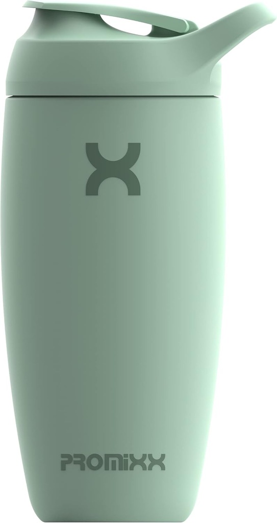 Campuran x Pursuit Shaker Bottle Insulated Stainless Steel Water Bottle and shaker Cup, 18oz, Seagrass Green