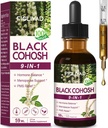 100% Natural Herbal Drops, Black Cohosh Extract for Hormone Balance, Menopause Dukungan & PMS Relief. 2oz