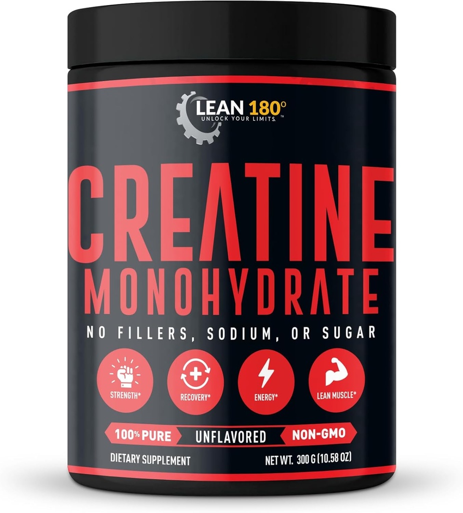 Lean 180 14; Best Creatine Monohydrate Supplement (Suplemen Monohygate Terbaik Creatine: 124; 100% Bubuk Murni 124;