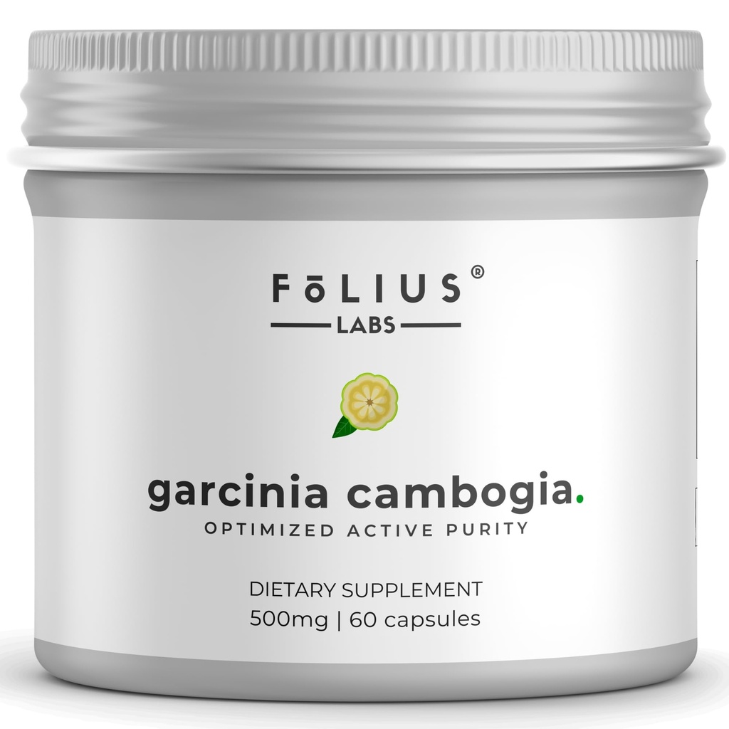 Pure Garcinia Camogia Extract Supplement 500mg - 100% Natural HCA Extract dikonsentrasikan ke 60% - Pendukung Terusan dan Metabolisme - 60 Kapsul