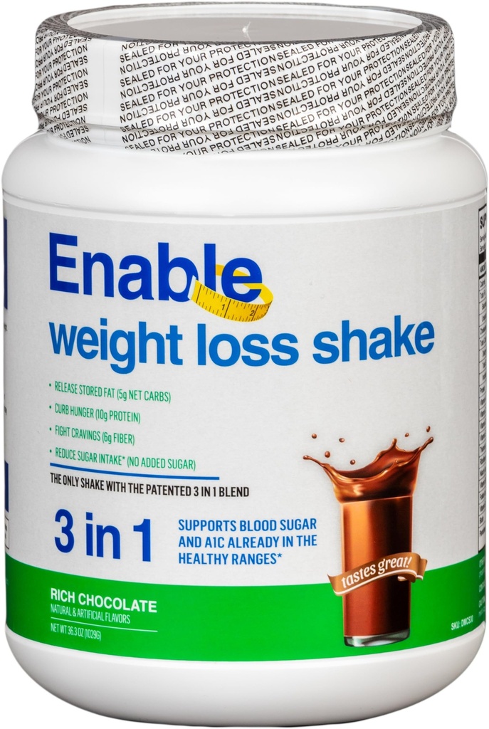 Fungsikan Wheight Loss Shake - Rich Chocolate Flavor untuk Penggantian Meal & Nutritious, 2lb 11oz