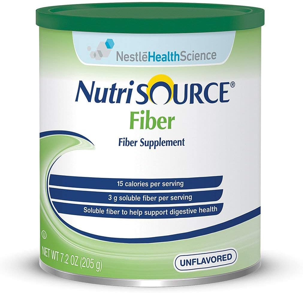 NutriSUURCE Fiber Supplement Bufder- Flavor Unfeared Calories 15 / 1 tbsp (4 g) Gaya Powder Packaging 7.2 oz (205 g) Dapat - Masing-masing 1
