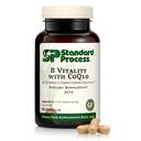 Proses Standar Vitalitas B dengan Coq10 - Tambahan Kesehatan Sel dengan Biotin, Vitamin B12 & Folate - Vegan, Gluten- Free & Non-Dairy - 90 Capsules (30 Pelayan)