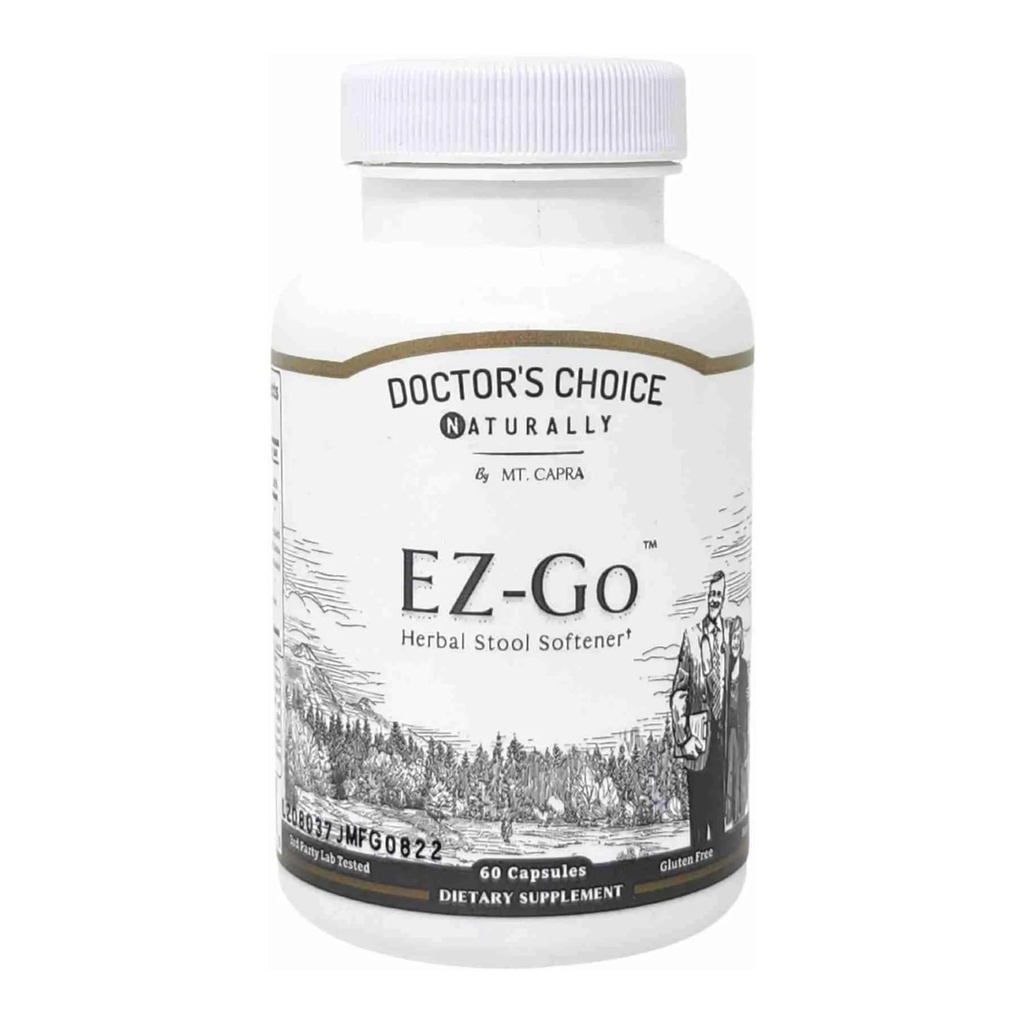 Gunung Capra EZGo Herbal Softener 14; Non- Habit Forming, Gentle Eliminasi Dukungan SOL4; Termasuk Cape Aloe Gel, Slippery Elm Bark, Marshellow Root, Triphala, Magnesium dan Rhubarb Root 128; 30