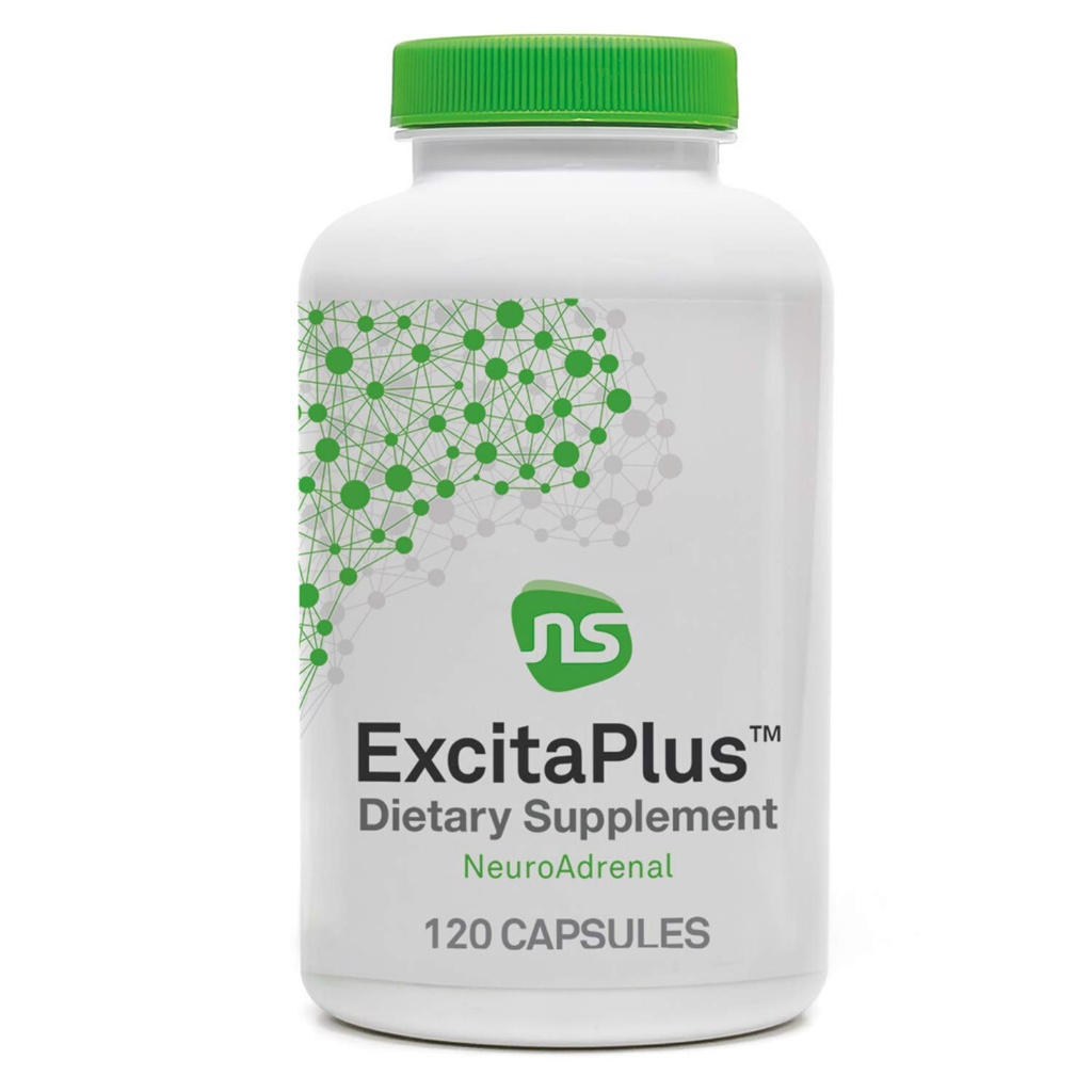 NeuroScience ExcitaPlus - Ekstra Kekuatan L- Tyrosine & Rhodiola Tambahan untuk Dukungan Kesehatan Energi dan Adrenal - Membantu Mengurangi Tiredness dan Fatigue (120 Kasules / 2 Bulan Supply)