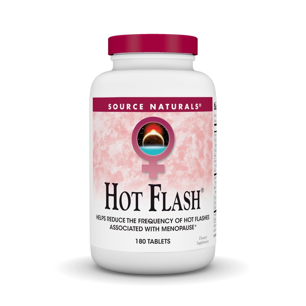 Sumber-sumber Hot Flash - Membantu Mengurangi Frekuensi Hot Flashes Terkait dengan Menopause, Non-GMO Soy - 180 Tablet - 60 Hari Suppply