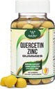Quercetin Gummies with Zinc (100mg of Quercetin dan 91% Daily Zinc per Serving) 60 Mango Flavored Ammune Apport Gummies for Adulants and Kid (Non-GMO and Gluten Free) by Double Wood