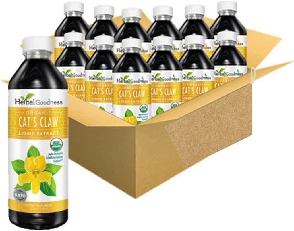 Cakar Cakar Cat Extract -Vegan -Gluten-Free - Organic Cat Cakar Extract -12oz -Herbal Kebaikan (Paket 12)