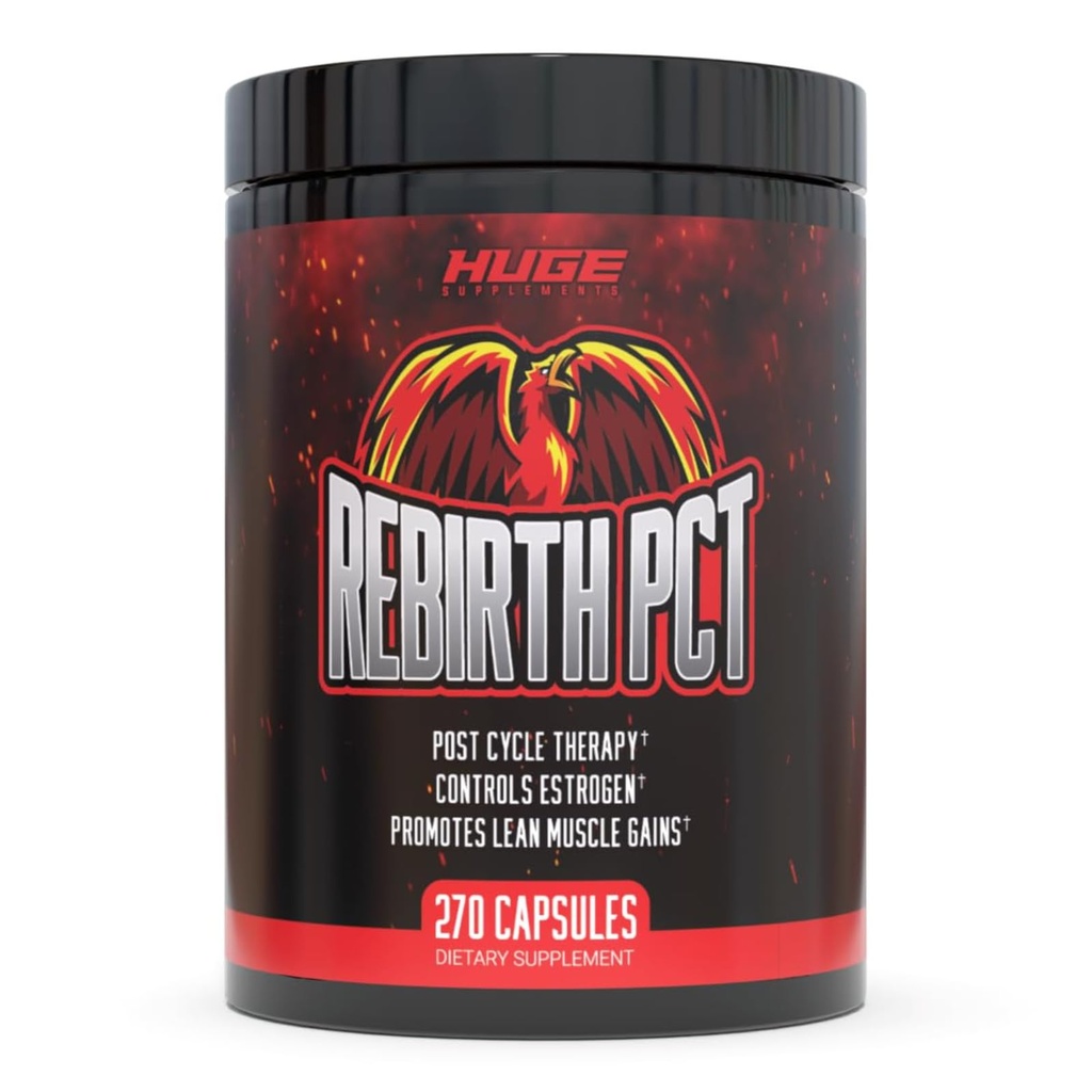 Suplemen PCT untuk Pria, Kebanyakan Stack & Complete Post Cycle Therapy Formula - Science- Backed Ingreations & Optimal Dosages, Pemulihan Supercharge & Keep Gains dari Siklus Anda (270 Kapsul)