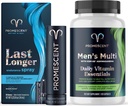 Promescent Desensitizing Delay Spray for Men Clinically Proven to Help You Last Longer in Bed + Multivitamin for Men, Vitamin B12, Vitamin C, Vitamin D3, KSM-66 Ashwagandha, Quality Mens Multivitamin