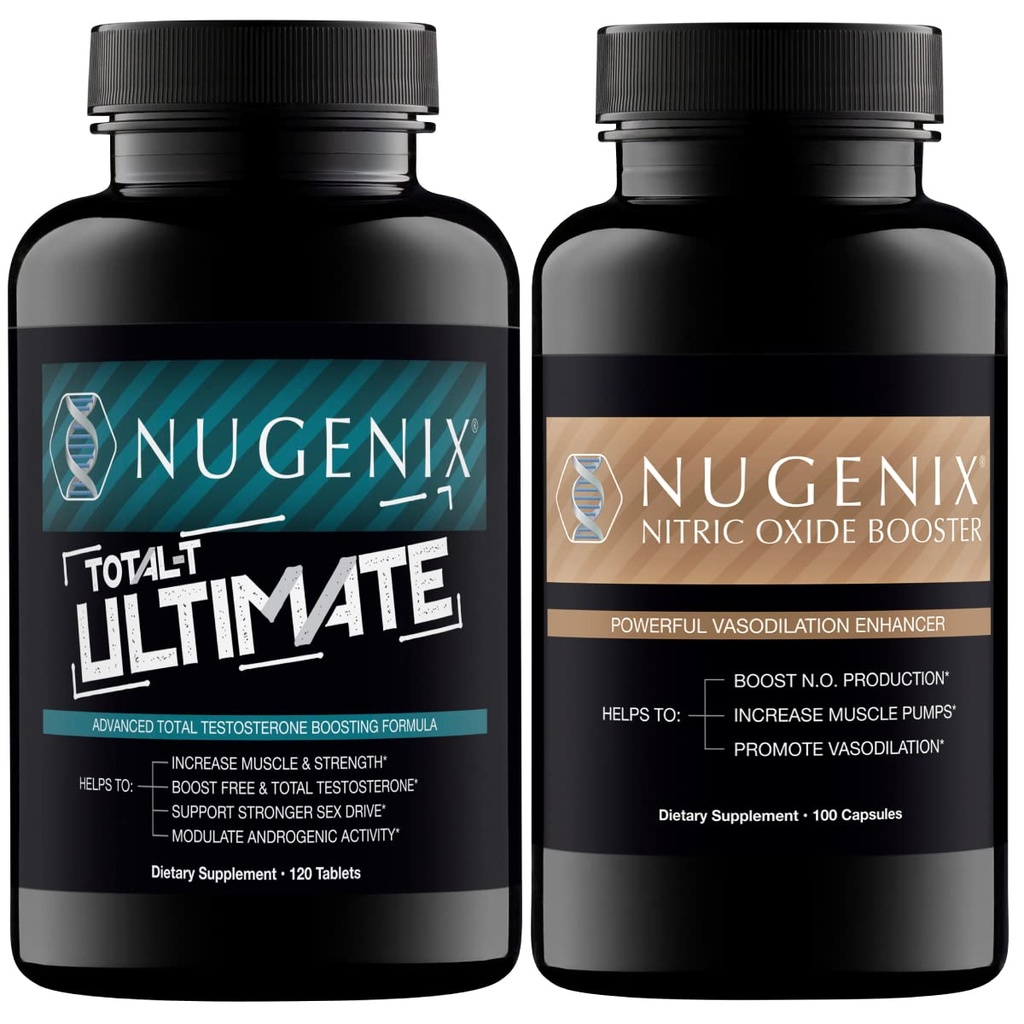 Nugenix Total- T Ultimate Testosterone Booster untuk Pria dan Nitric Oxide Booster untuk Pria