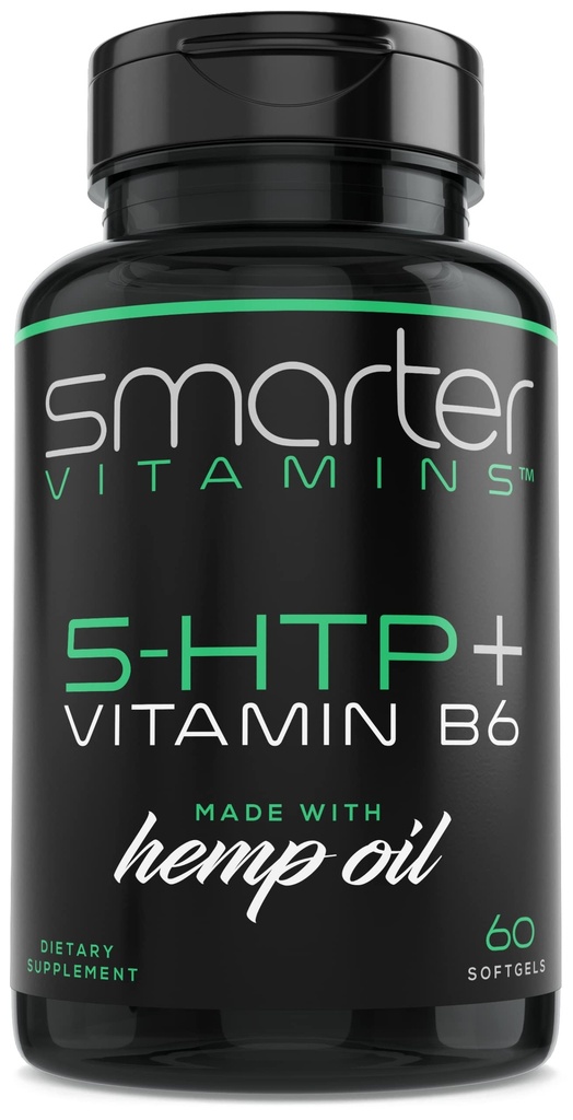 200mg 5- HTP + Vitamin B6, Extended Time Rilis, 60 softgels, 30 Servings