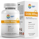 7c Sam e 400mg Suplemen (S-Adenosylmethionine), Vitamin B6, B12 Ditambahkan ke Enhance Sam- e Effectivity, Mood and Joint Comfort, Vegan, Non-GMO, Gluten- Free, 60 Ensiic Coated Capsules