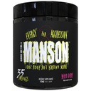 DARK METAAL Inc Manson High Stim Pre Workout Powder, Energi Fokus Kekuatan, Penuh dengan Beta Alanine L Carnitine Caffeine Infinergy, 35 Srvgs, Mixed Berry