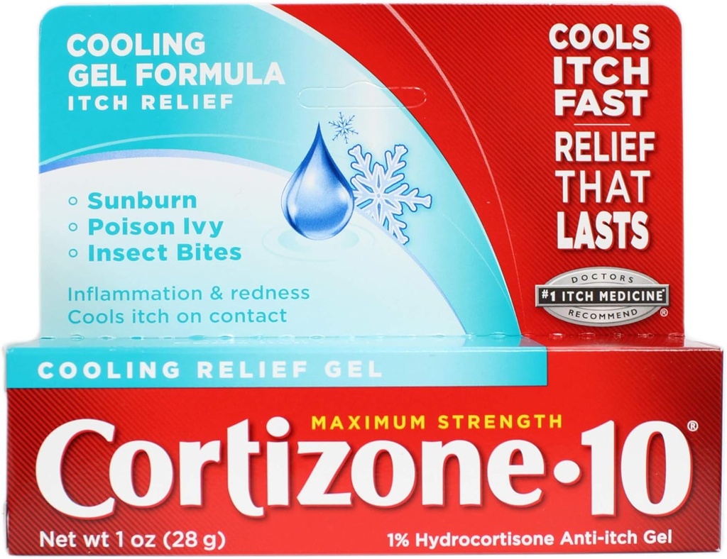 Cortizone - 10 Pendingin Bantuan Anti- Itch Gel 1 oz (Paket 9)