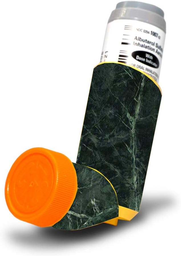 MightySkins Skin for Proventil HFA Asthma Inhaler - Grunge Marble 124; Protection, Durable, and Unique Vinyl Decal wrap Cover 14; Easy to Terapkan, Hapus, dan Ubah Styles 124; Made in The USA