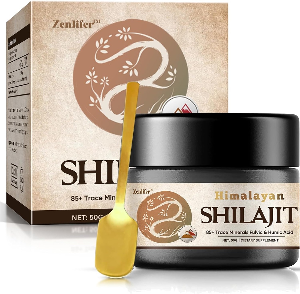 Shilajit Pure Himalaya Shilajit Shilajit Resin, Potency Natural Organic Shilajit Suplemen Resin dengan 85 + Trace