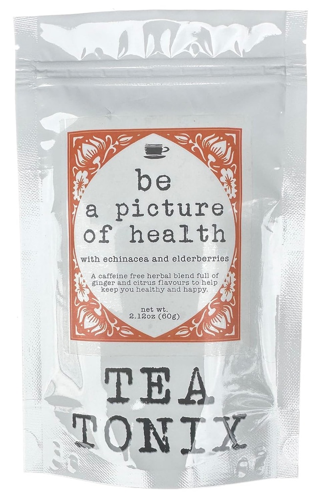 BE A PICTURE OF HEADTH Tea with Echinacea, Elderberry, and Ginger 60g (2.12oz) - for Better Health and to Help Get You Through the Cold Season