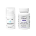 Skinuva ® Scar (0.5 oz) & Bruise (14 kapsul) - Advanced Silicone Cream Formulated with Growth Facters & Homepathic Brumedy Formulasi dengan Arnica, Bromelain & Zinc